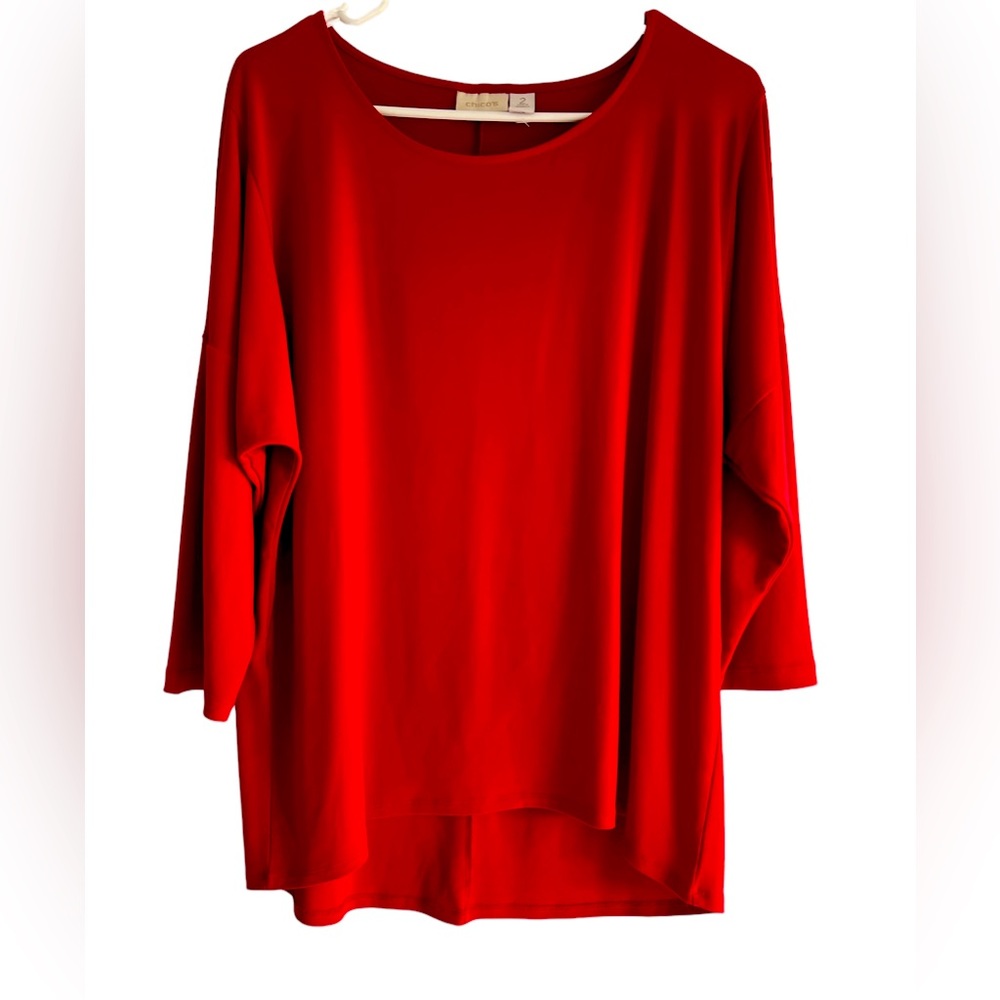 Chico’s blouse, red color, size 2